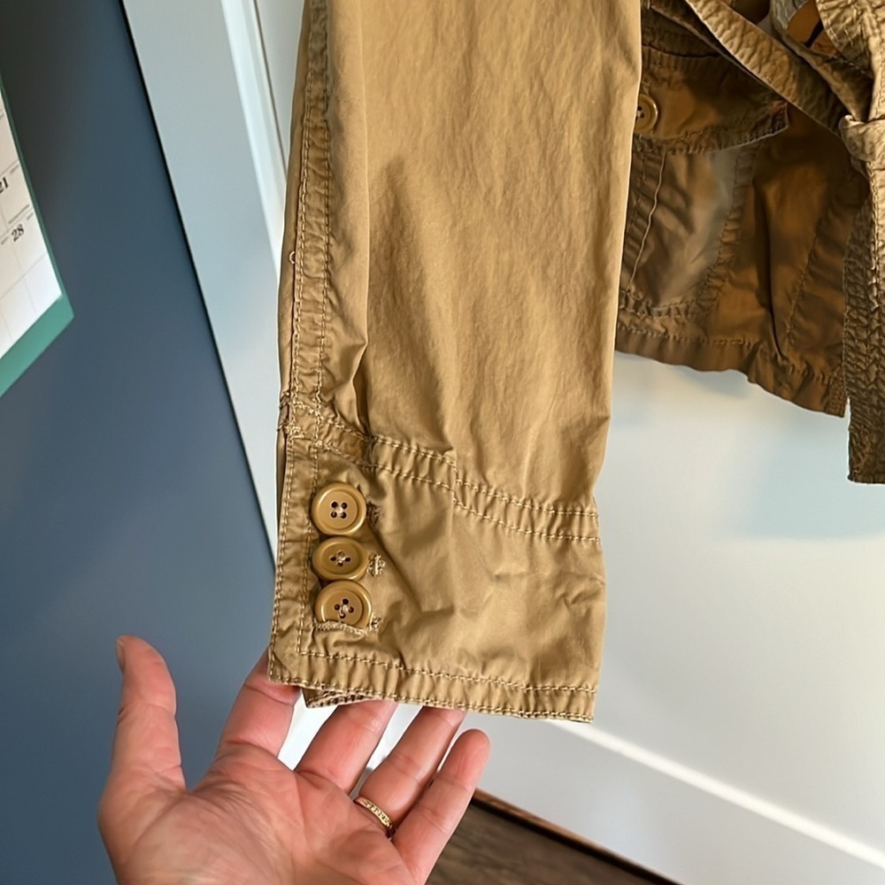 J.Crew Classic Twill Chino Belted Field Jacket EUC - Picture 6 of 8